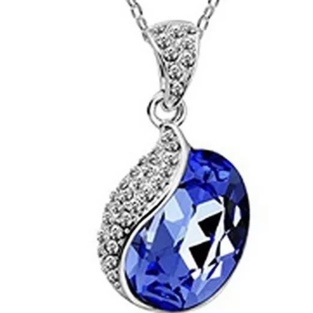 Wrapables  Blue Swarovski Elements Necklace